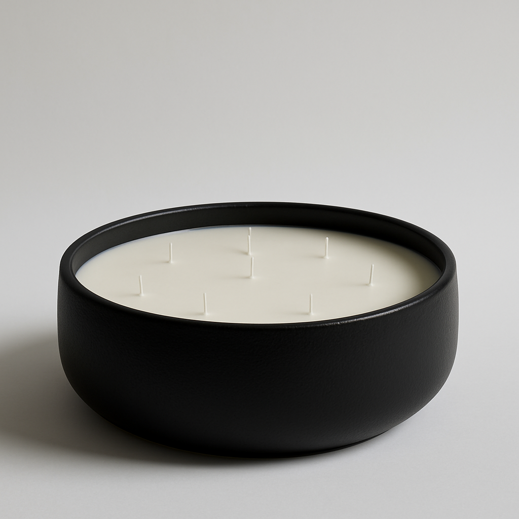 Clay Pot Candle, Vanilla, Wide Shapy
