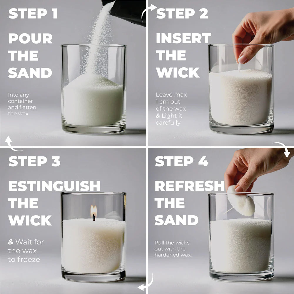 Sand Wax Candle